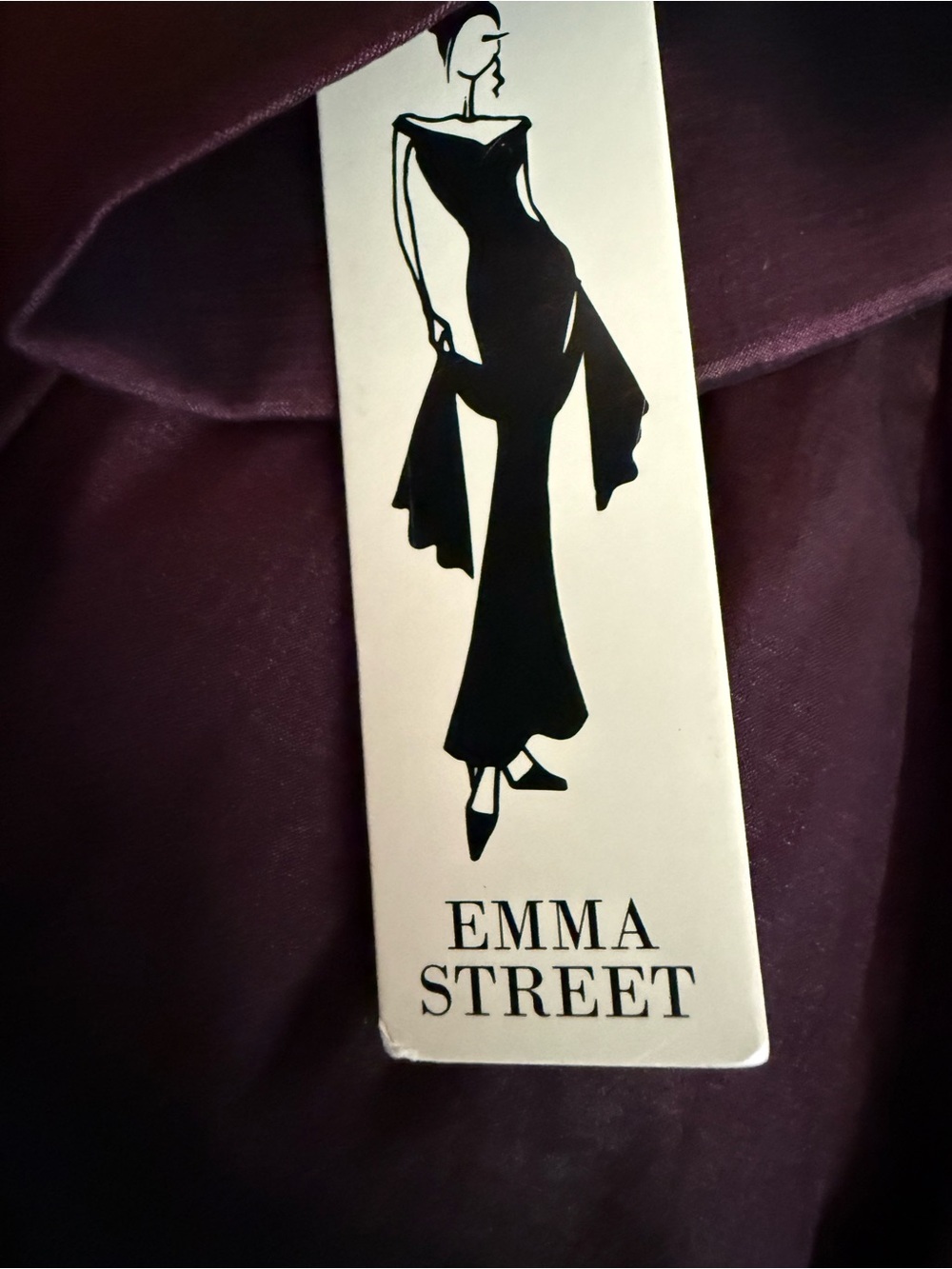 Emma Street Fit To Flare Classic Wine Shimmer Dress Sz 4 NWT Pleated Timeless - Picture 8 of 9